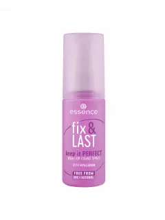 ESSENCE, SPRAY FIJADOR DE MAQUILLAJE fix & LAST keep it PERFECT