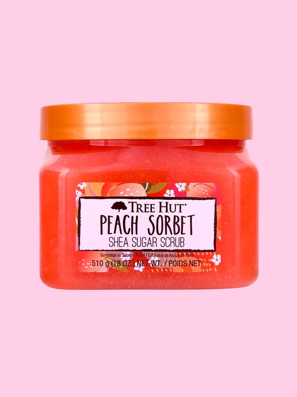 Scrub peach sorbet